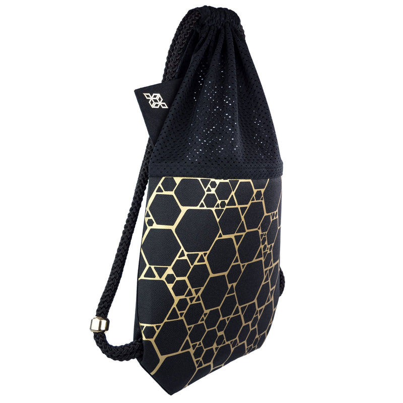 Black Attack Blase Gold fashion backpack handmade